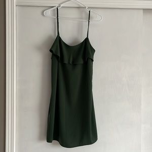 💚 Zara Basic Emerald Green Dress Size M